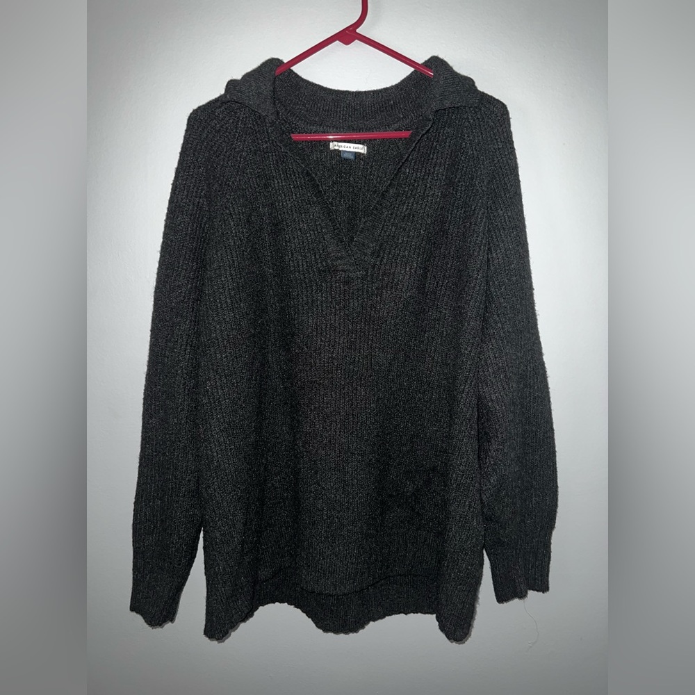 American Eagle Women’s Soft Oversized Collared Sweater, Style 0344-1118